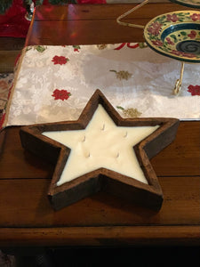 Christmas Star Dough Bowl - 5-wicks