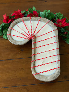 Candy Cane Dough Bowl - 8-wicks - Peppermint scent