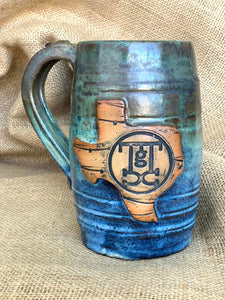 Texas Branded Stein - Heart of Texas Scent - 22 oz